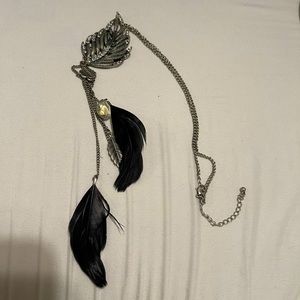 2 Feather Necklaces for 1